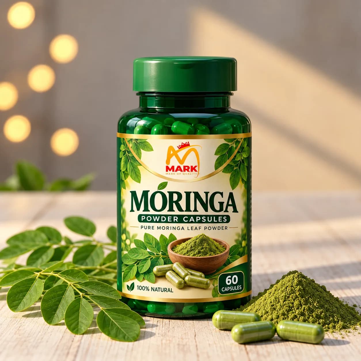 MARK Moringa Capsules bottle