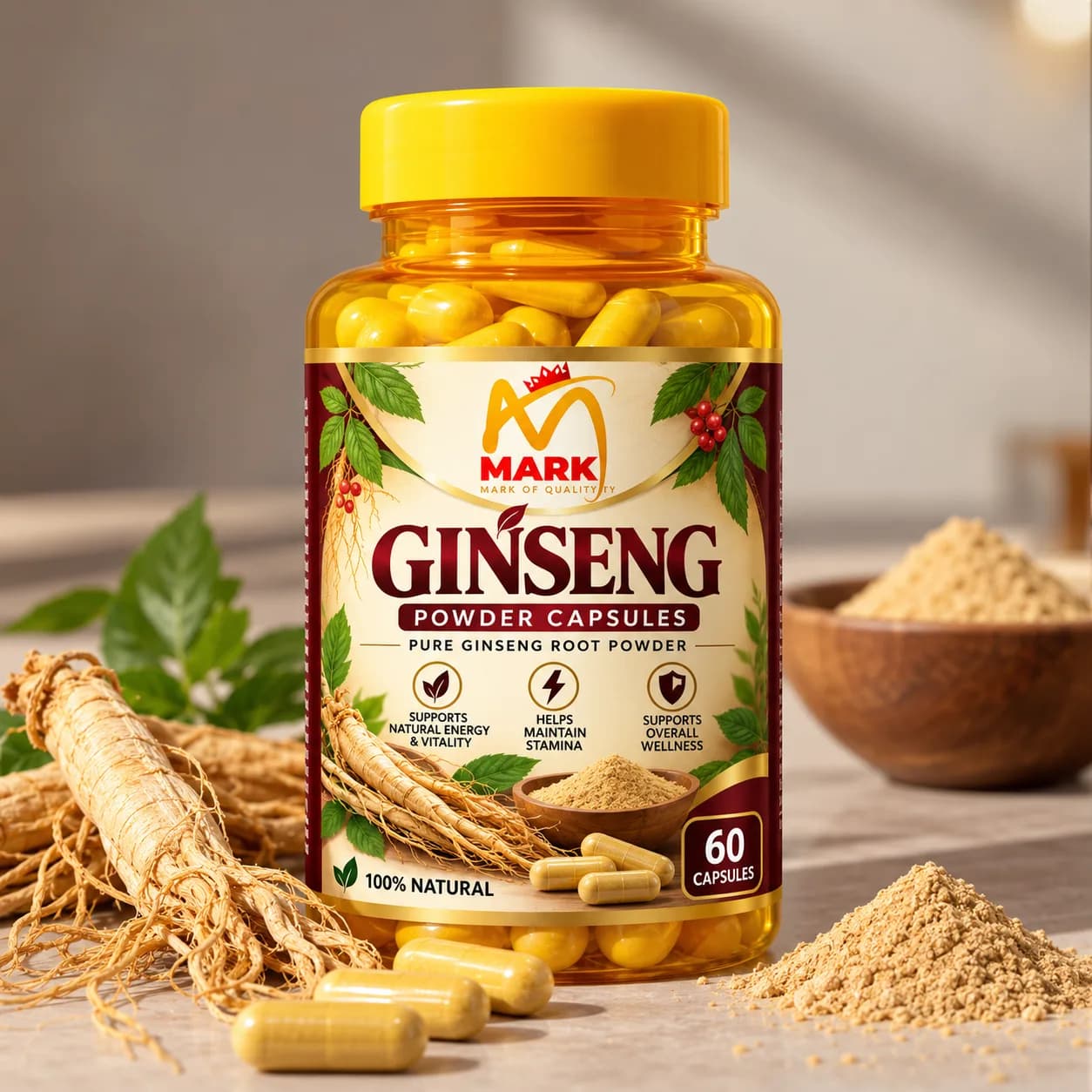 MARK Ashwagandha Capsules bottle