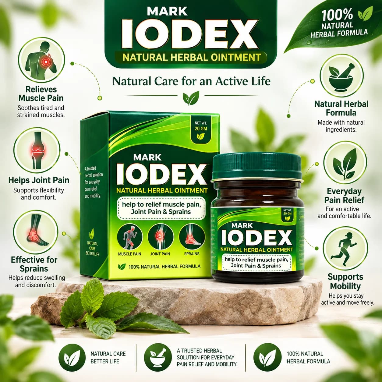 MARK Iodex bottle